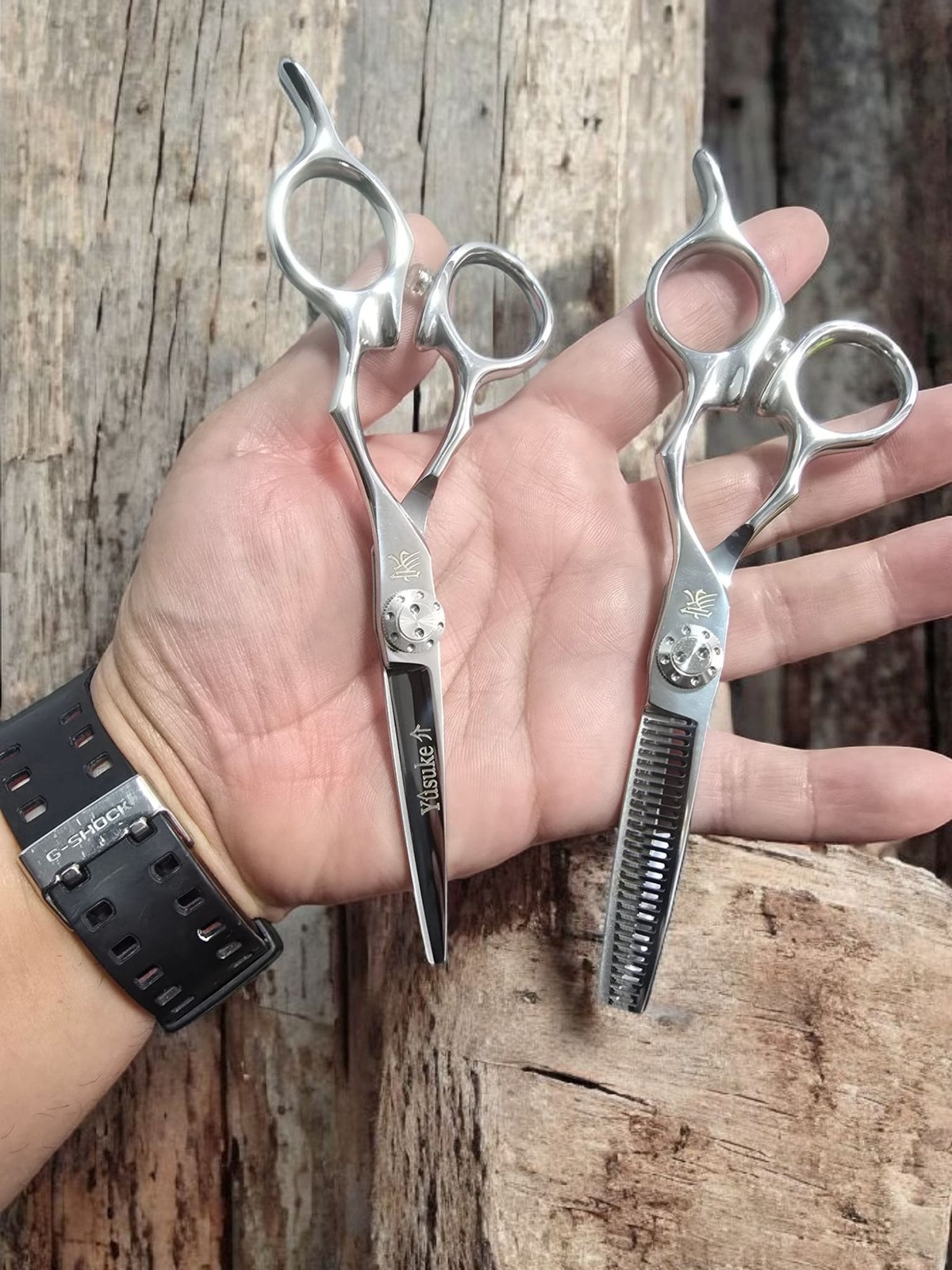 YUSUKE - Scissors 6.5” Black/ Gold/ Silver
