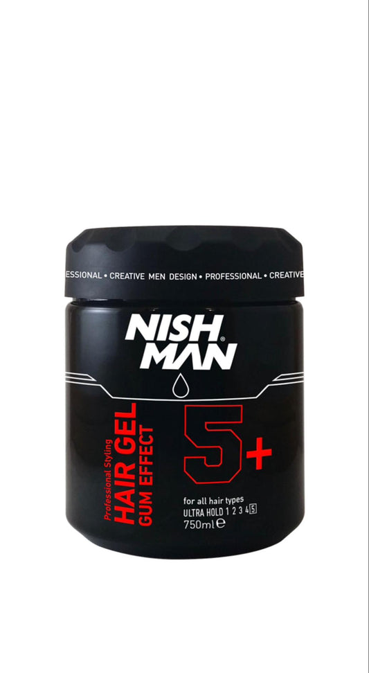 Nishman Hair Gel Gum Effect 5+ ULTRA HOLD 750ml