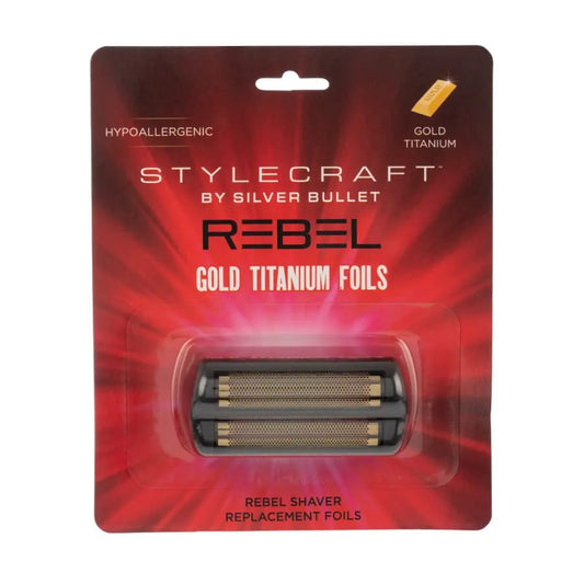STYLECRAFT - Replacement Gold Titanium Foil Head Compatible with the Rebel Foil Shaver